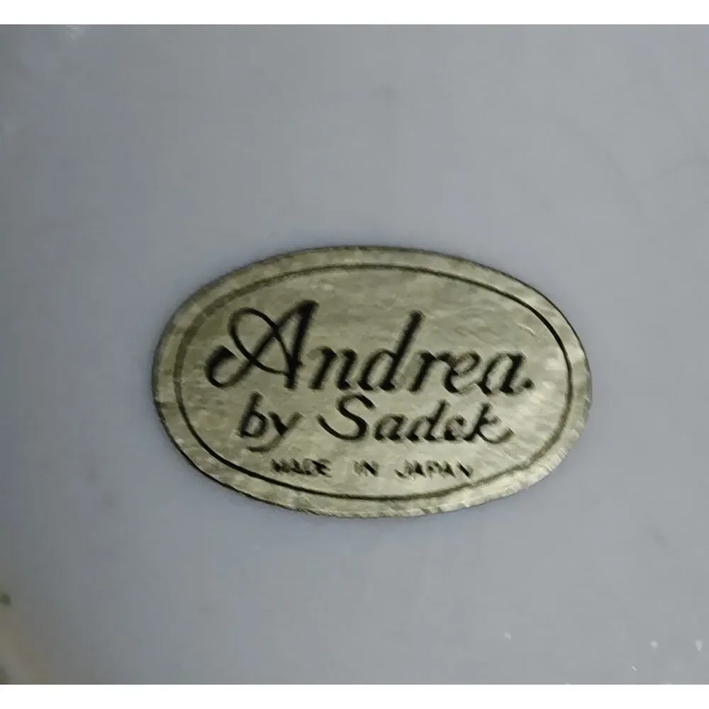 Andrea by Sadek Blue Floral Ginger Jar Vases Pair Japan White Porcelain No Lids